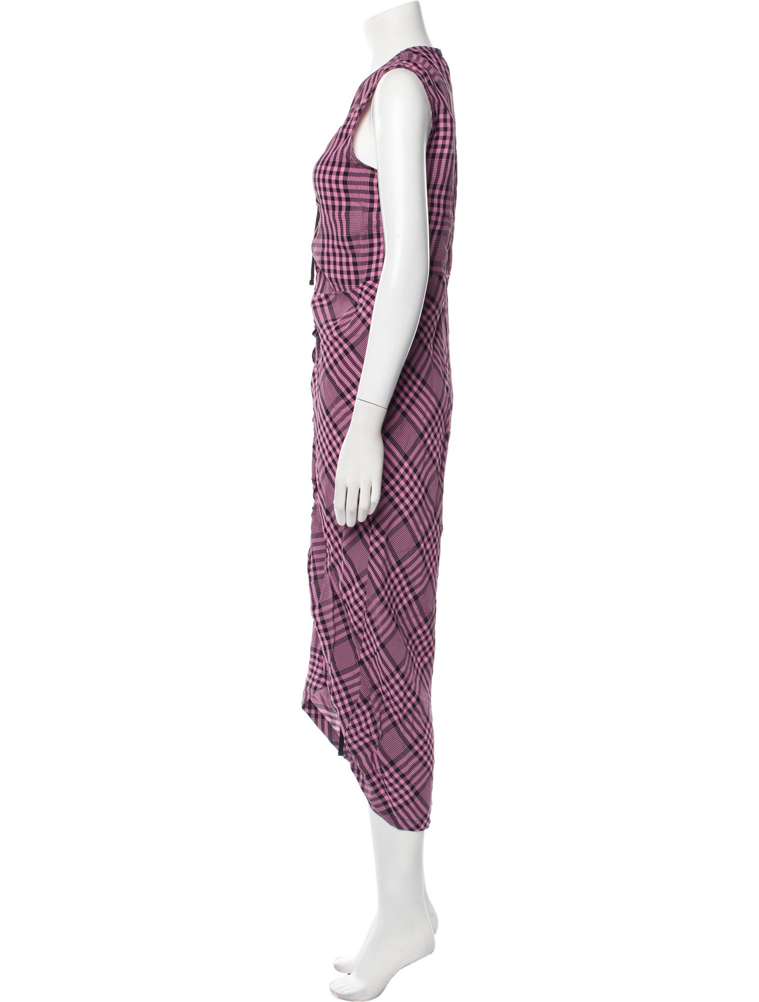 Colville Plaid Print Long Dress