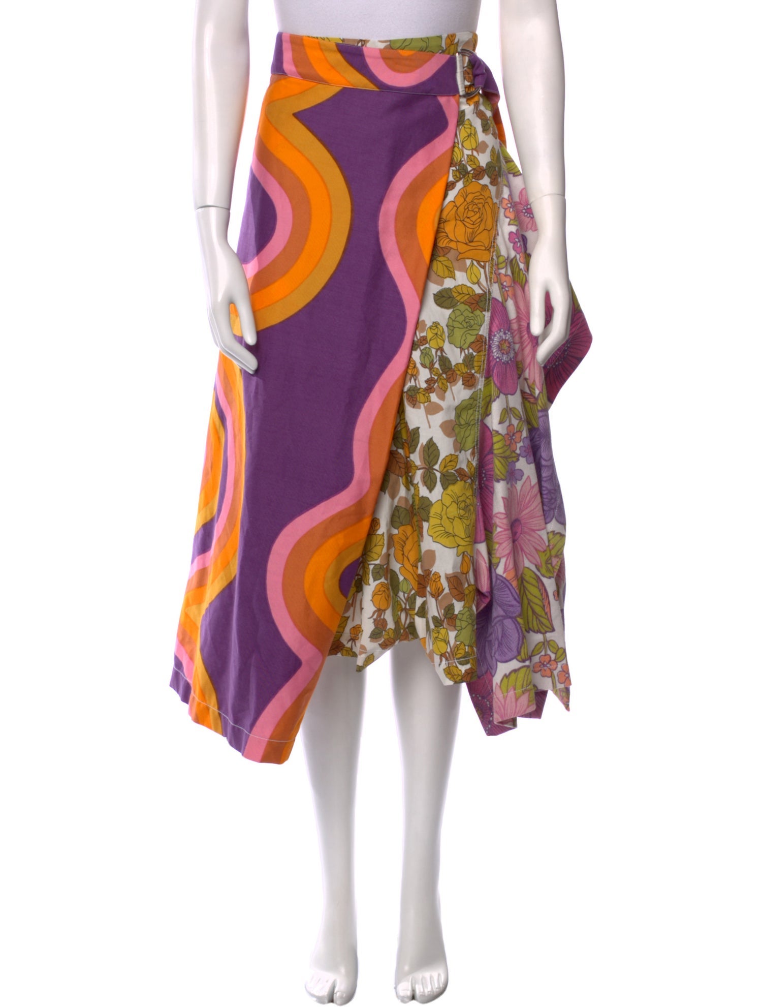 Colville Floral Print Midi Length Skirt