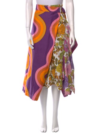 Colville Floral Print Midi Length Skirt