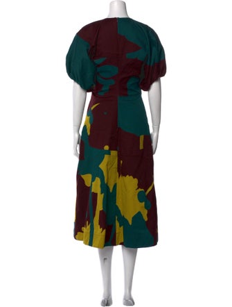 Colville Floral Print Midi Length Dress