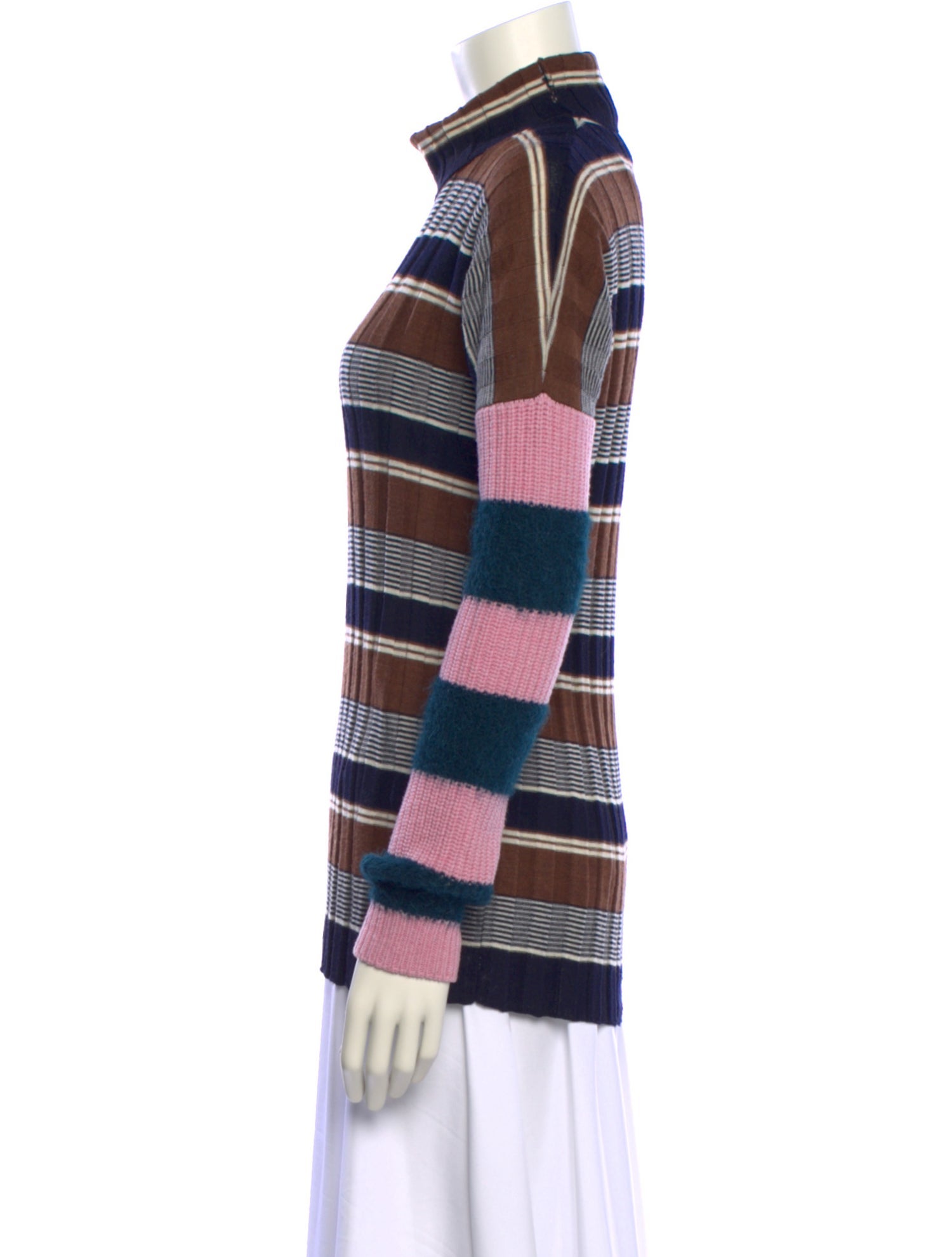Colville Virgin Wool Striped Sweater