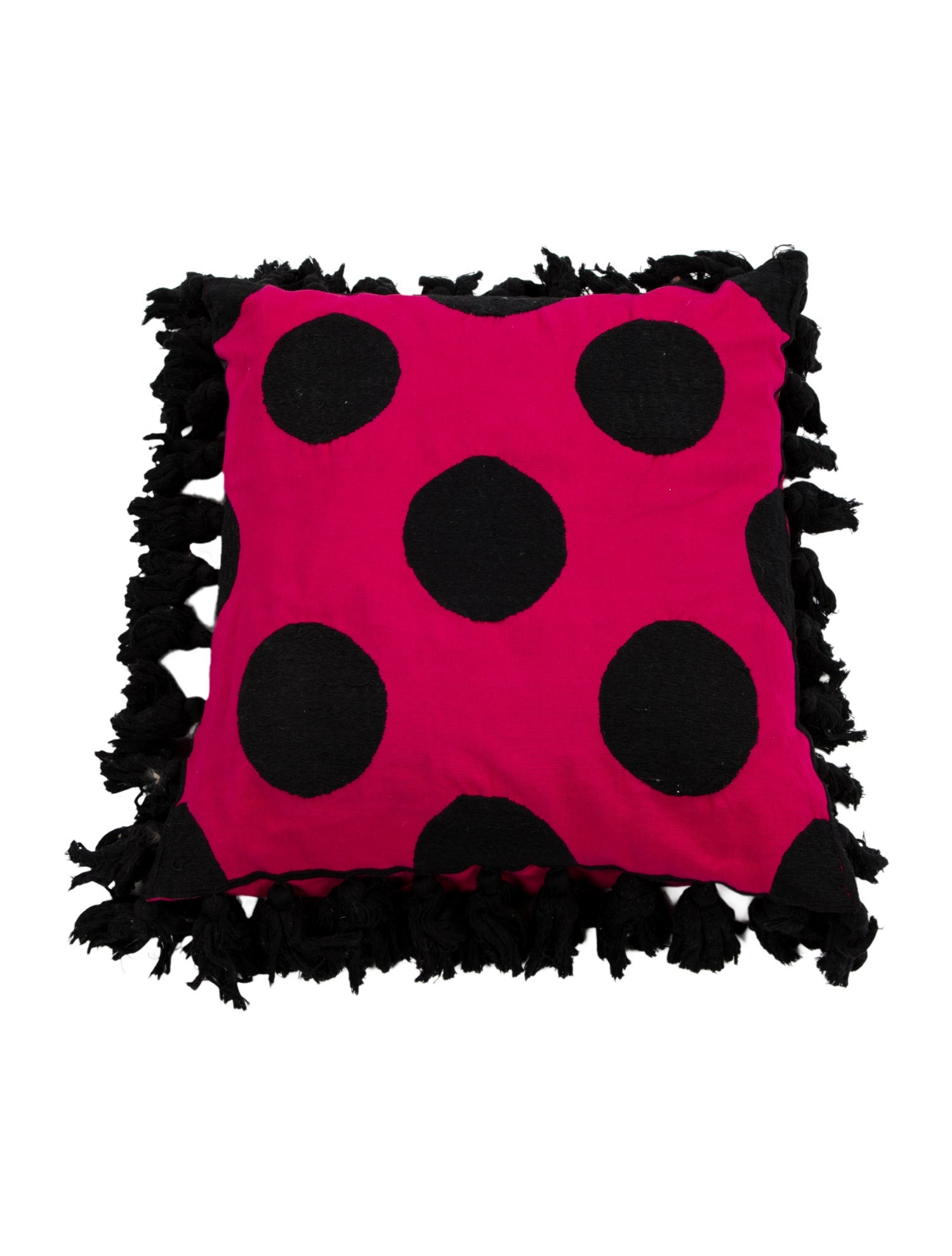 Colville Embroidered Polka Dot Throw Pillow