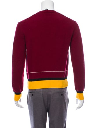 Calvin Klein 205W39NYC Stripe-Accented Wool Sweater