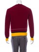 Calvin Klein 205W39NYC Stripe-Accented Wool Sweater