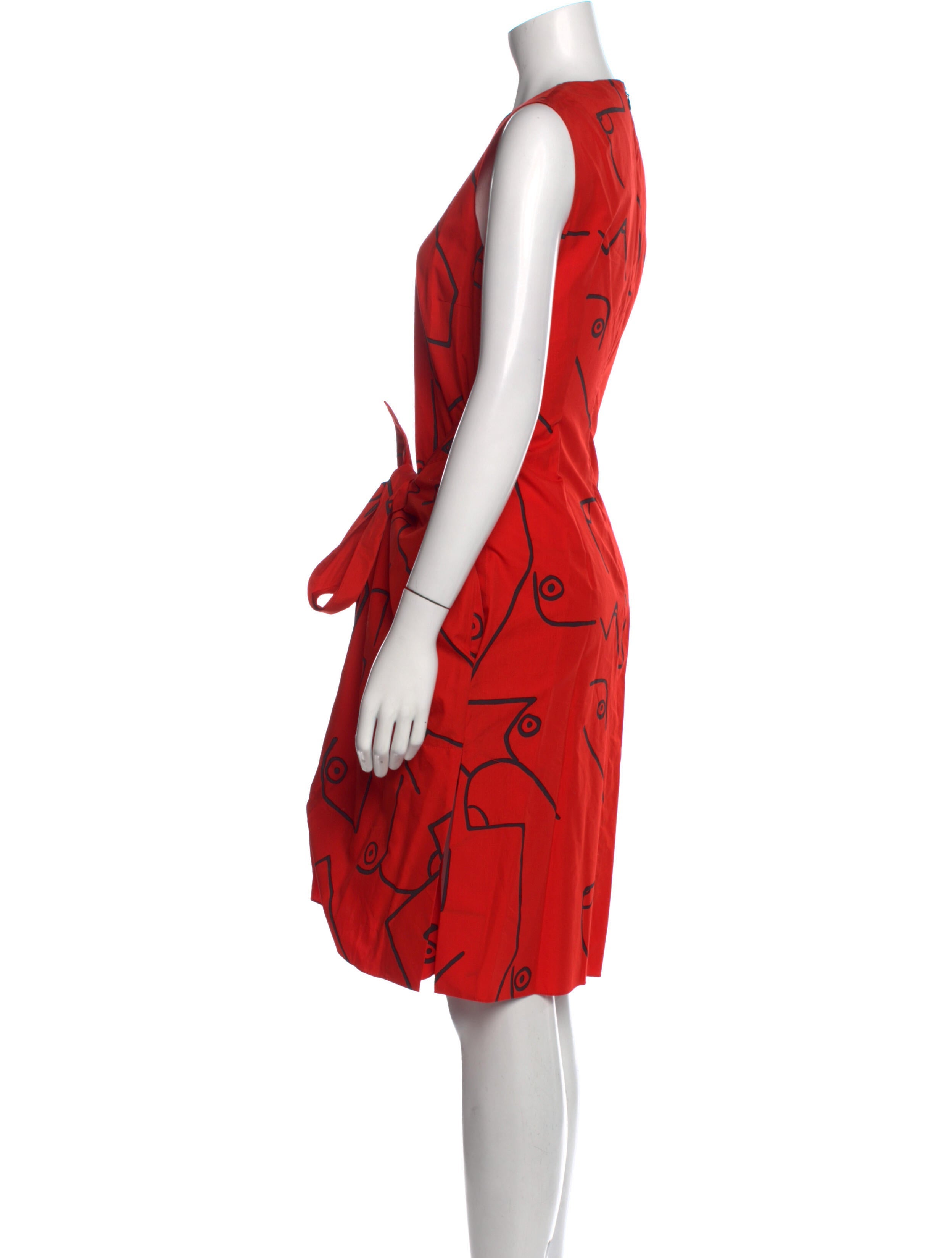 Calvin Klein 205W39NYC Crew Neck Midi Length Dress