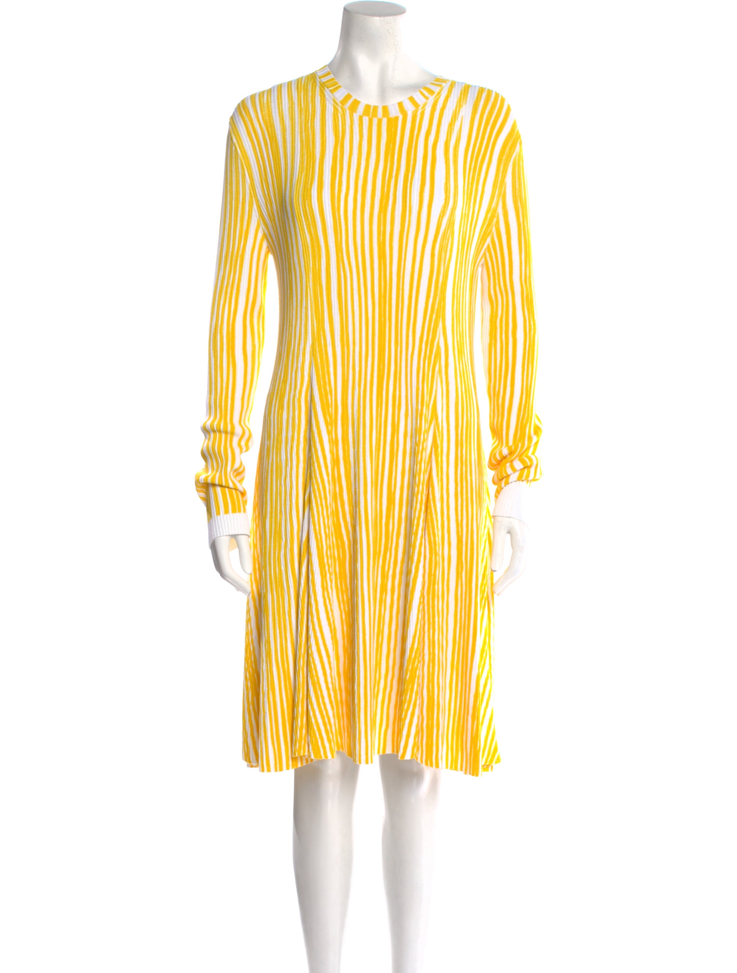 Calvin Klein 205W39NYC Striped Midi Length Dress