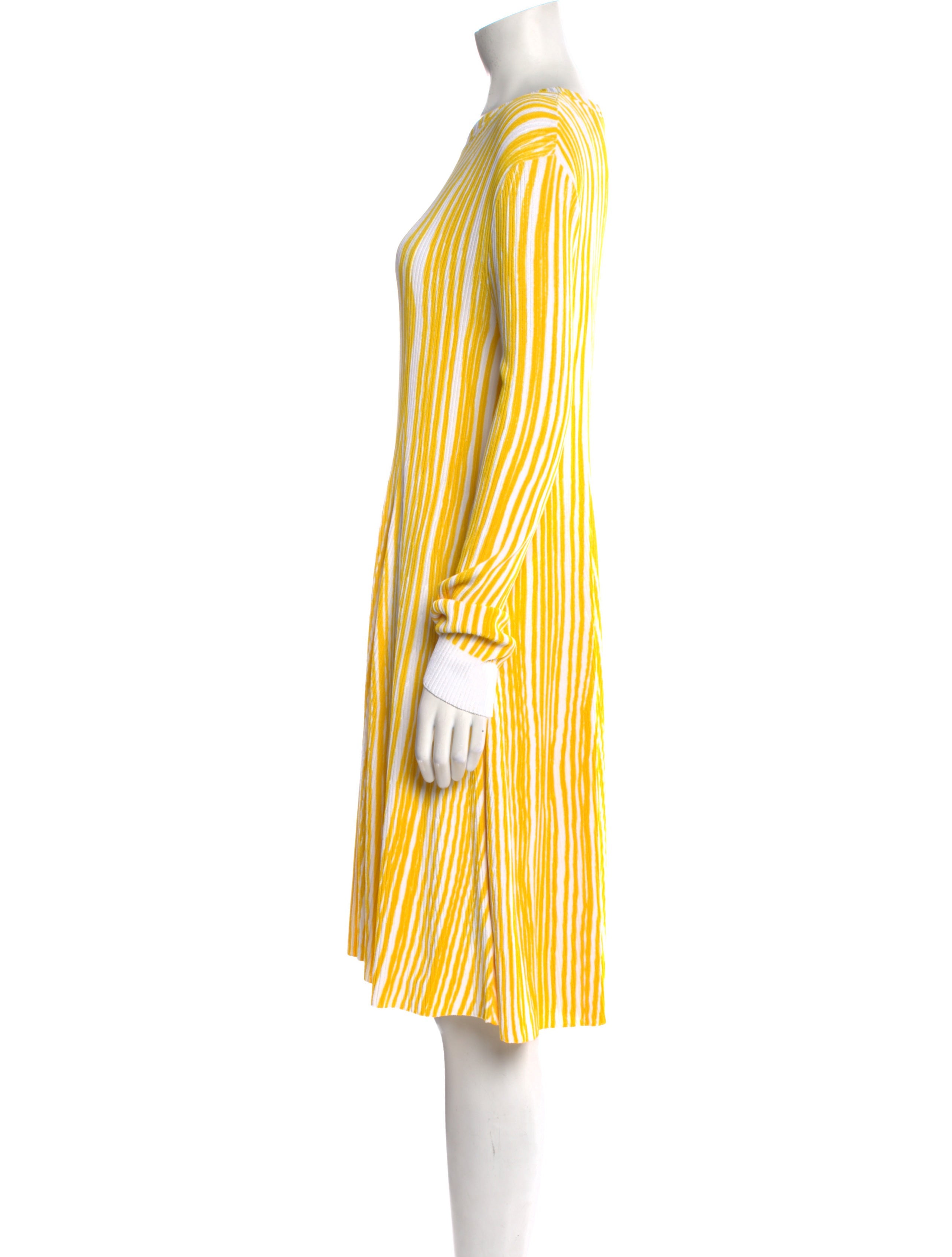 Calvin Klein 205W39NYC Striped Midi Length Dress