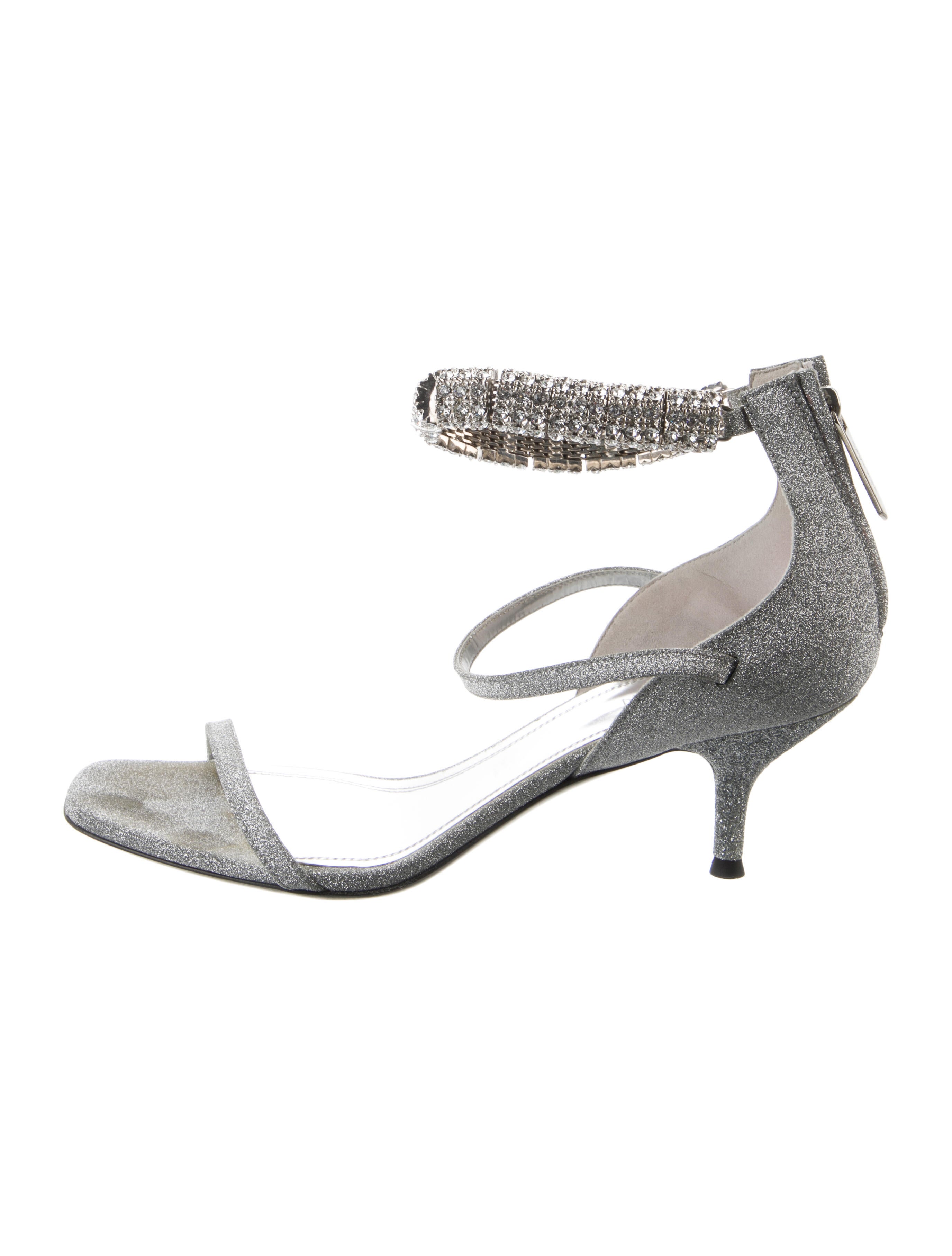 Calvin Klein 205W39NYC Glitter Crystal Embellishments D'Orsay Pumps