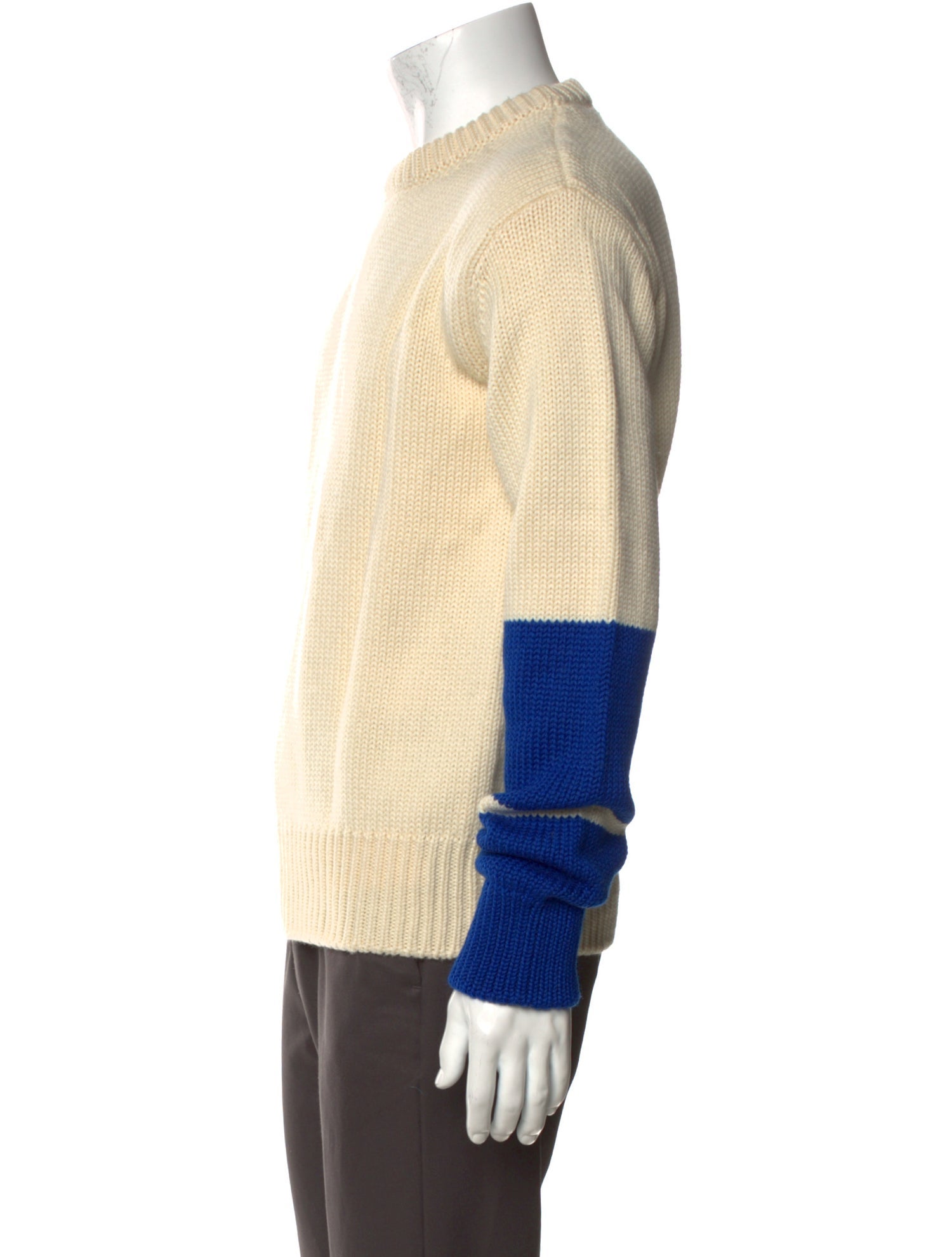 Calvin Klein 205W39NYC Wool Colorblock Pattern Pullover