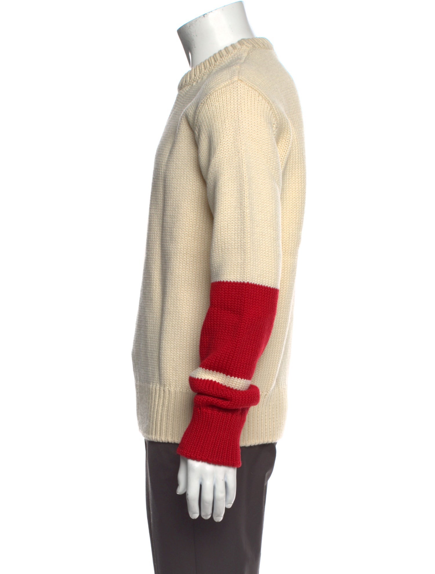Calvin Klein 205W39NYC Wool Colorblock Pattern Pullover