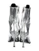 Calvin Klein 205W39NYC Patent Leather Cutout Accent Lace-Up Boots