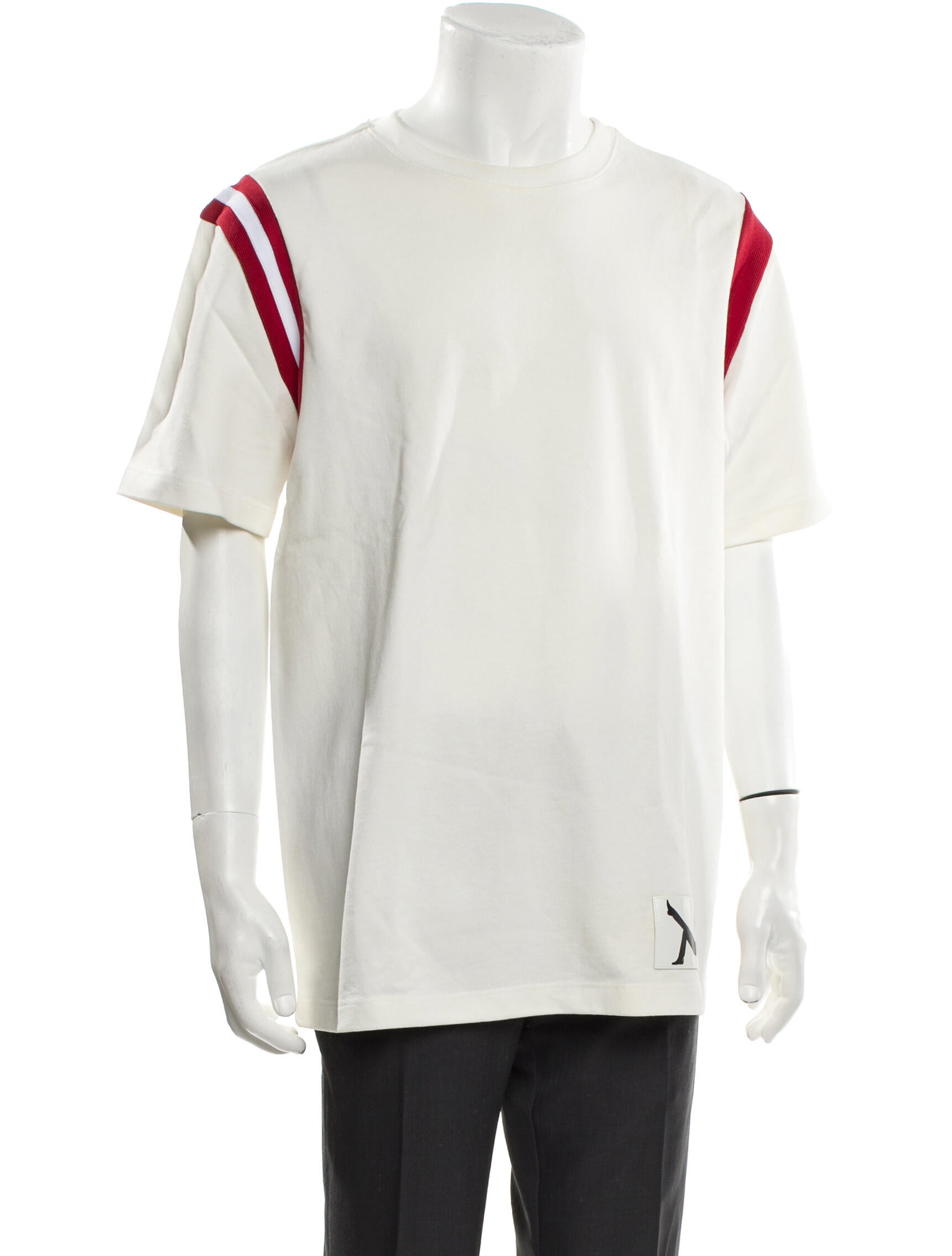 Calvin Klein 205W39NYC Colorblock Pattern Crew Neck T-Shirt