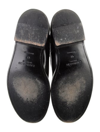 Calvin Klein 205W39NYC Patent Leather Striped Lace-Up Boots