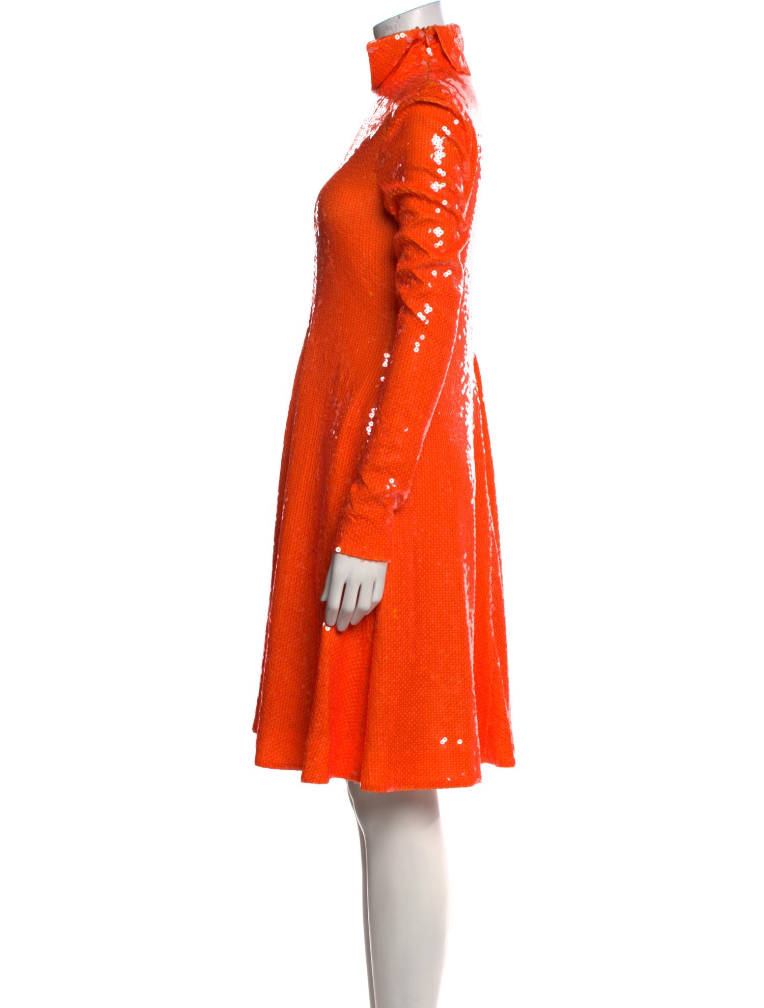 Calvin Klein 205W39NYC Turtleneck Knee-Length Dress