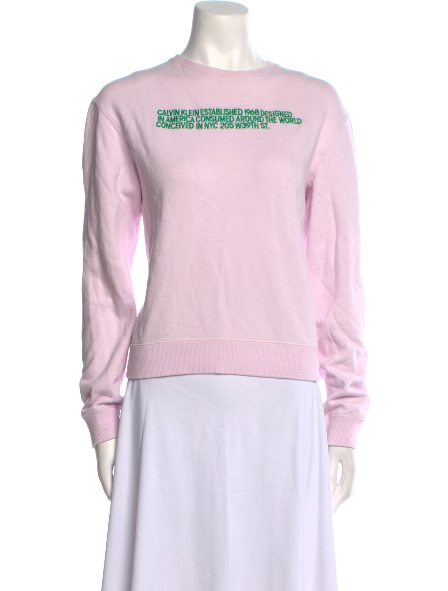 Calvin Klein 205W39NYC Graphic Print Crew Neck Sweatshirt