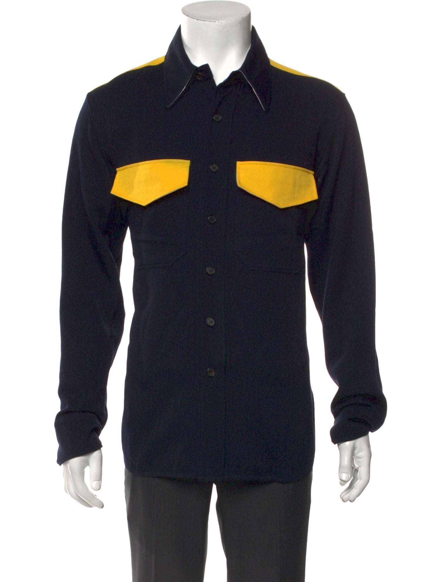 Calvin Klein 205W39NYC Virgin Wool Graphic Print Shirt