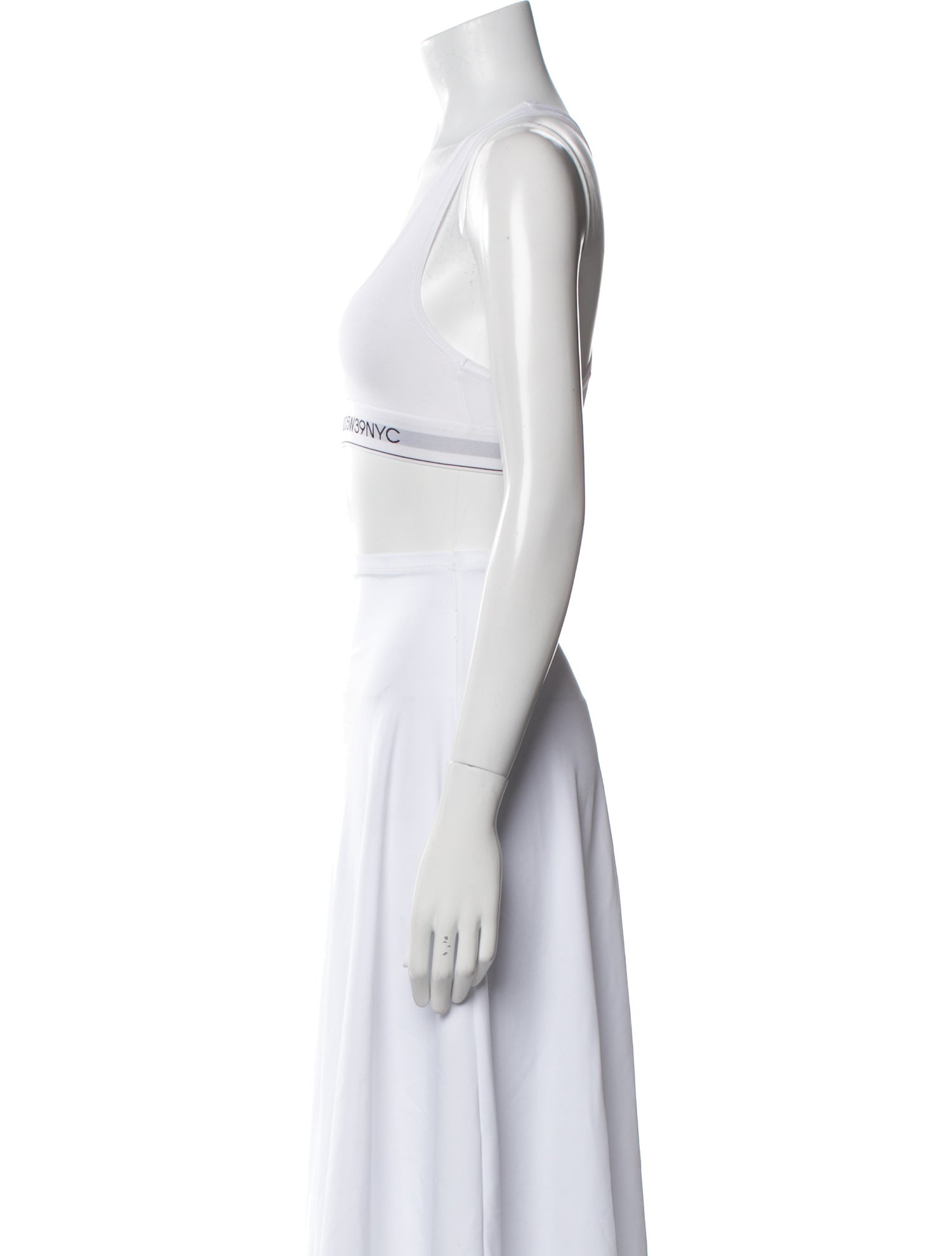 Calvin Klein 205W39NYC Square Neckline Sleeveless Crop Top