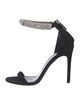 Calvin Klein 205W39NYC Suede Crystal Embellishments Sandals