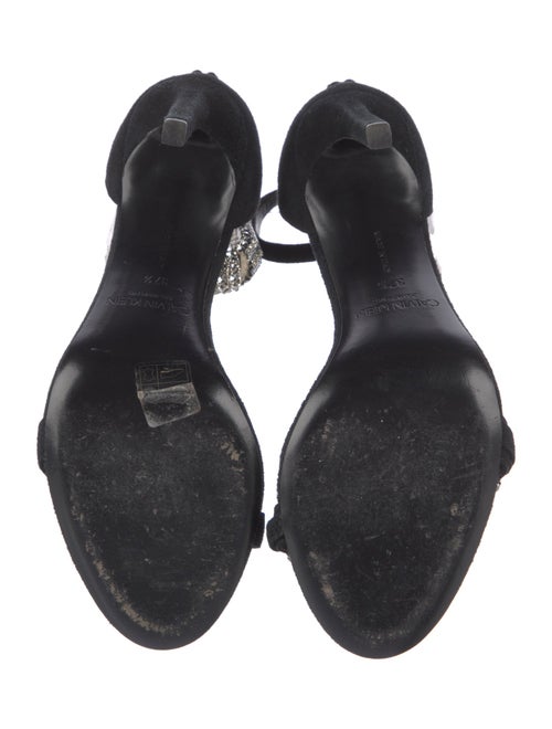 Calvin Klein 205W39NYC Suede Crystal Embellishments Sandals