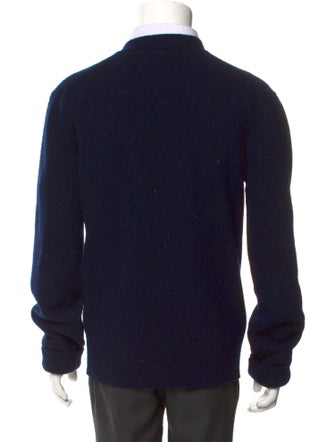 Calvin Klein 205W39NYC Wool Colorblock Pattern Cardigan