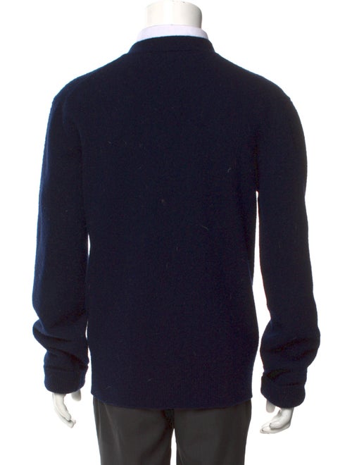 Calvin Klein 205W39NYC Wool Colorblock Pattern Cardigan