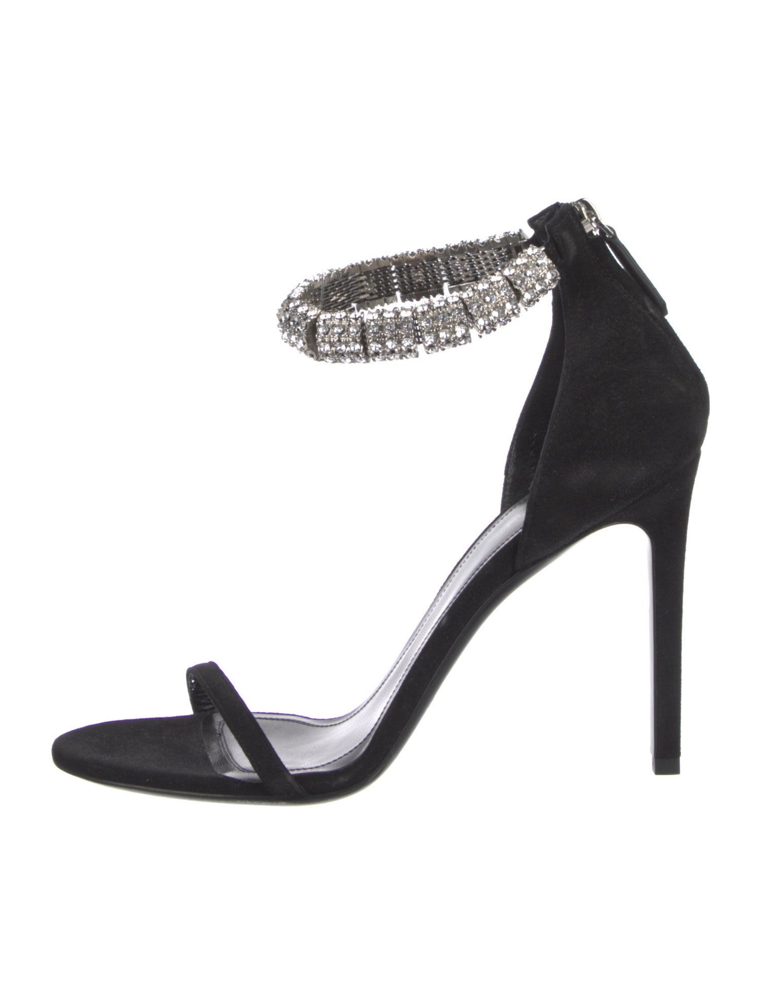 Calvin Klein 205W39NYC Suede Crystal Embellishments Sandals