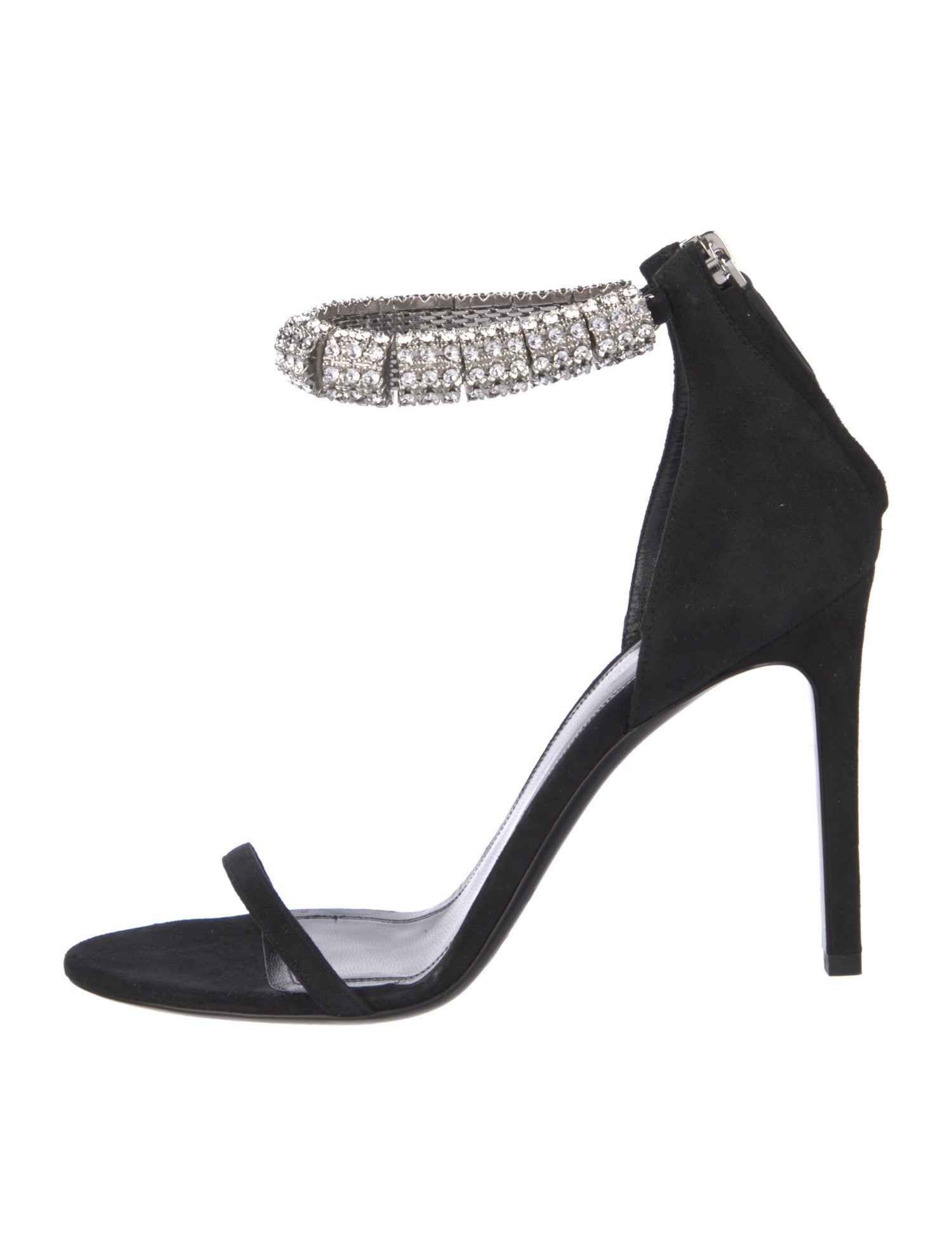 Calvin Klein 205W39NYC Suede Crystal Embellishments Sandals