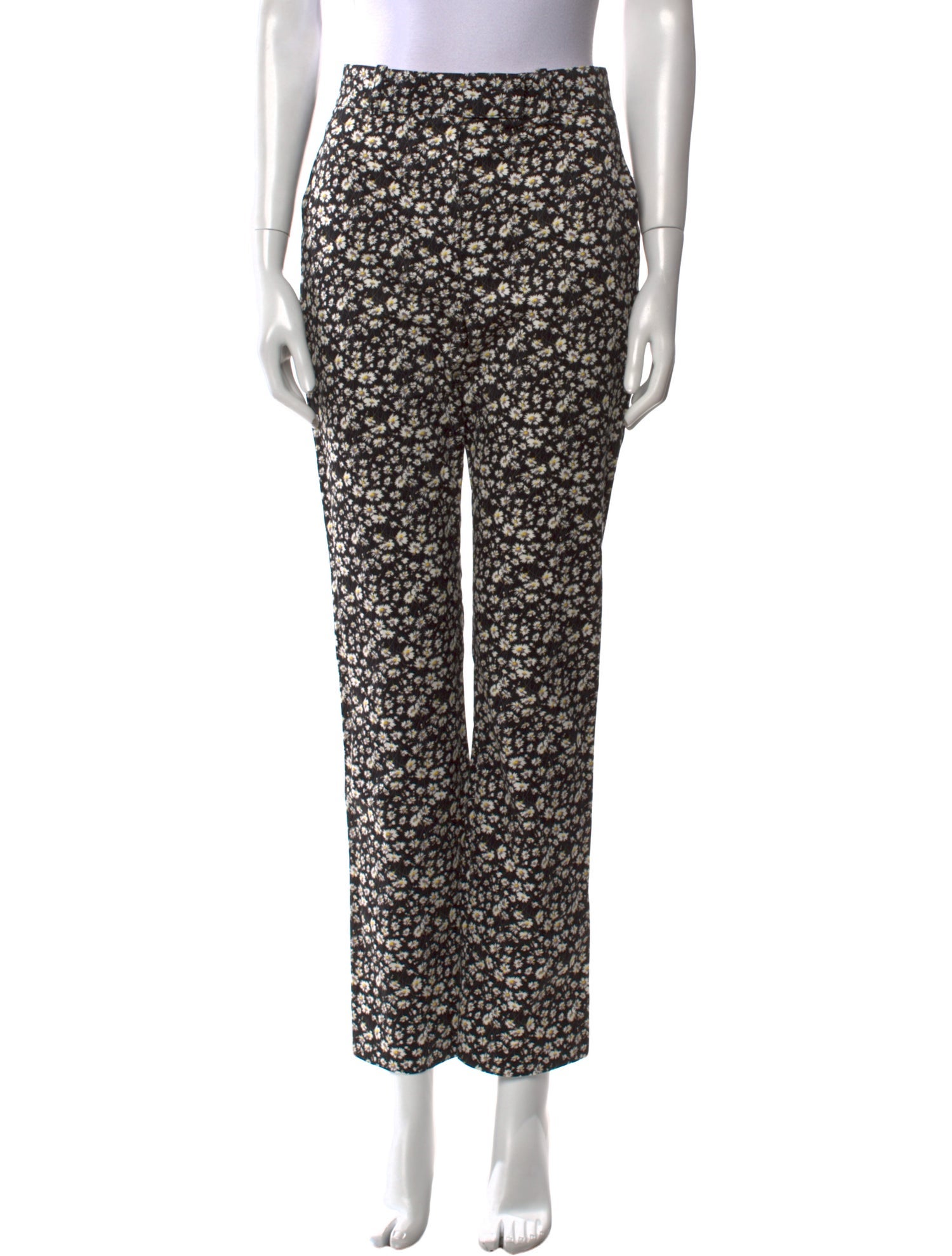 Calvin Klein 205W39NYC Floral Print Straight Leg Pants