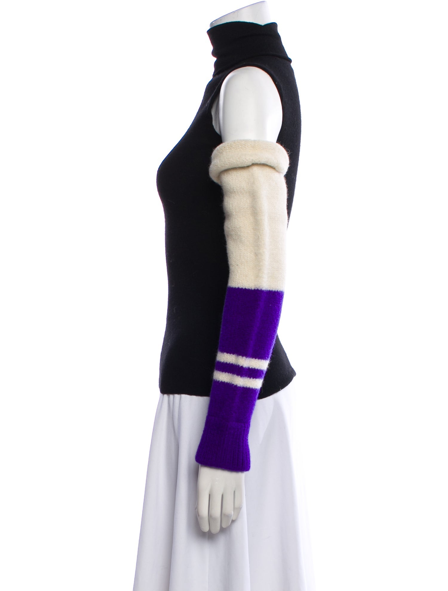 Calvin Klein 205W39NYC Wool Colorblock Pattern Sweater