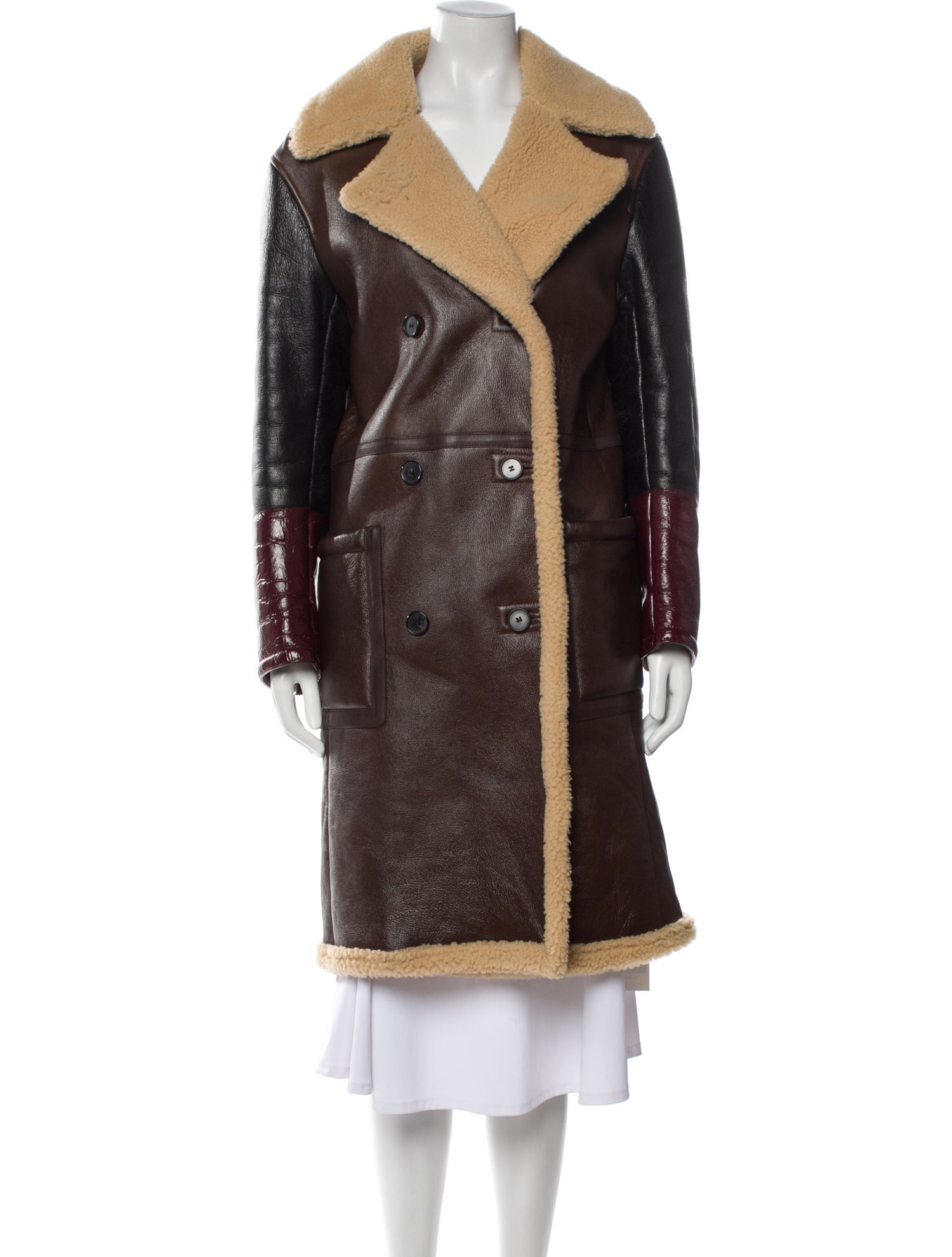 Calvin Klein 205W39NYC Lamb Leather Peacoat