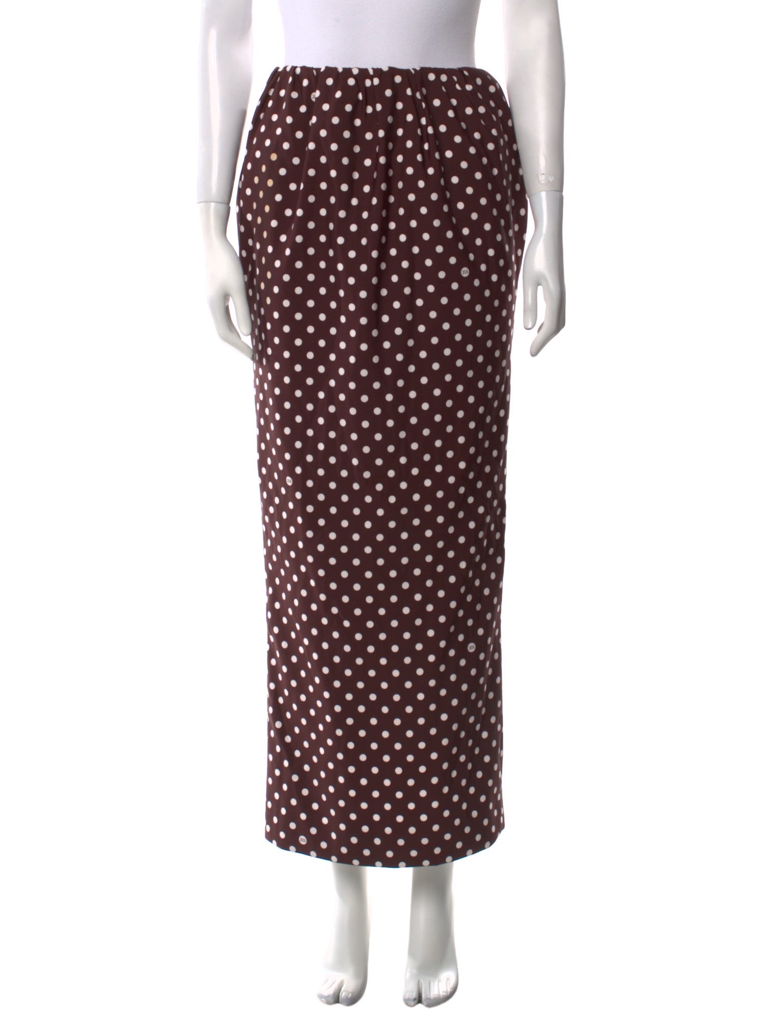 Calvin Klein 205W39NYC Polka Dot Print Midi Length Skirt
