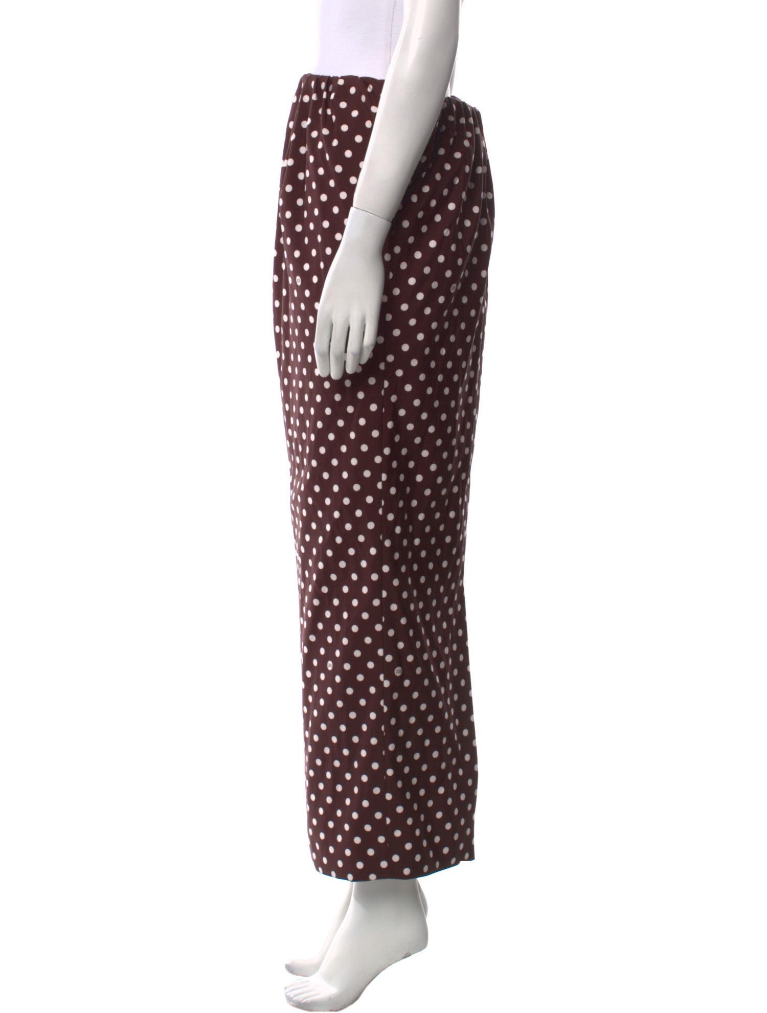 Calvin Klein 205W39NYC Polka Dot Print Midi Length Skirt