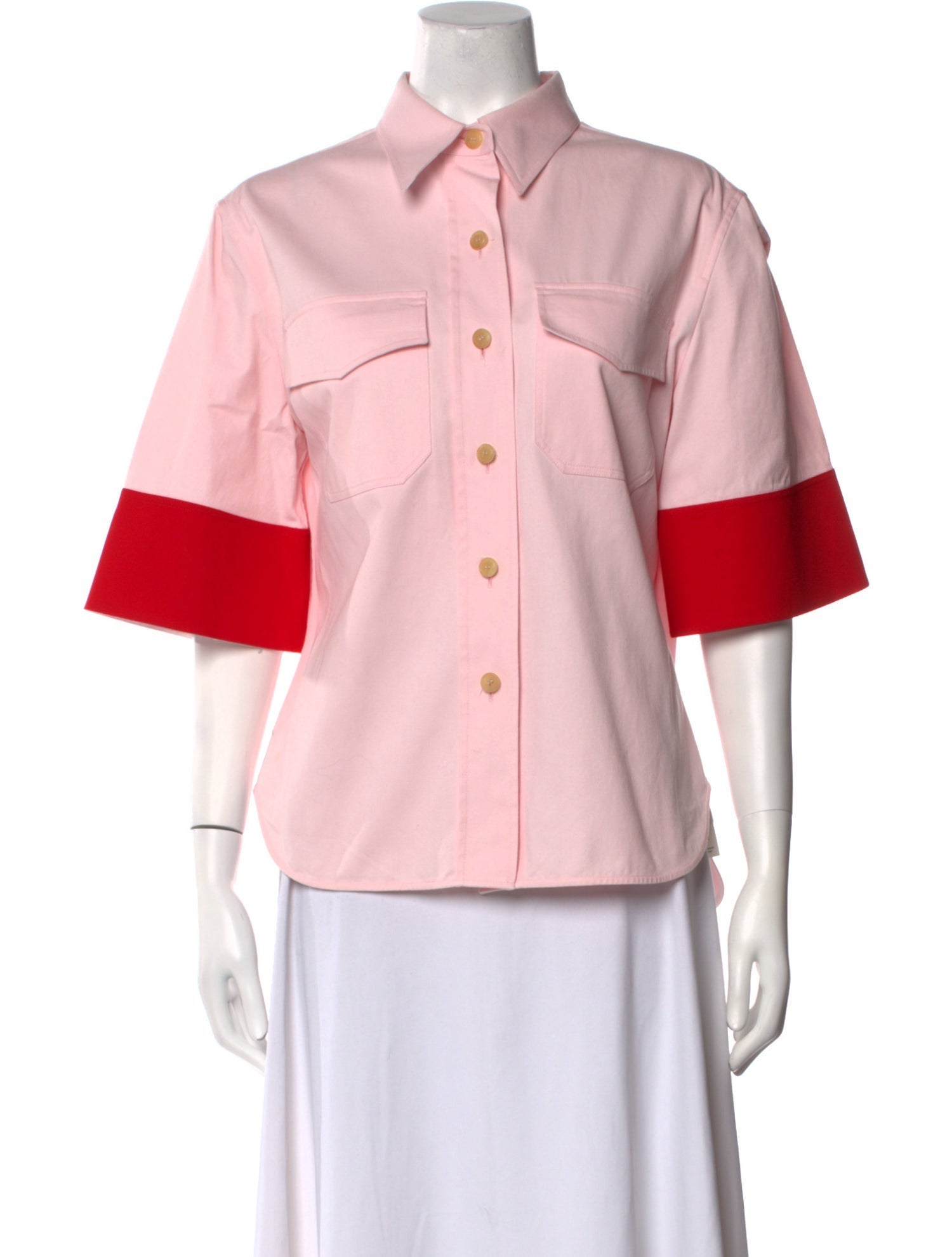 Calvin Klein 205W39NYC Three-Quarter Sleeve Polo