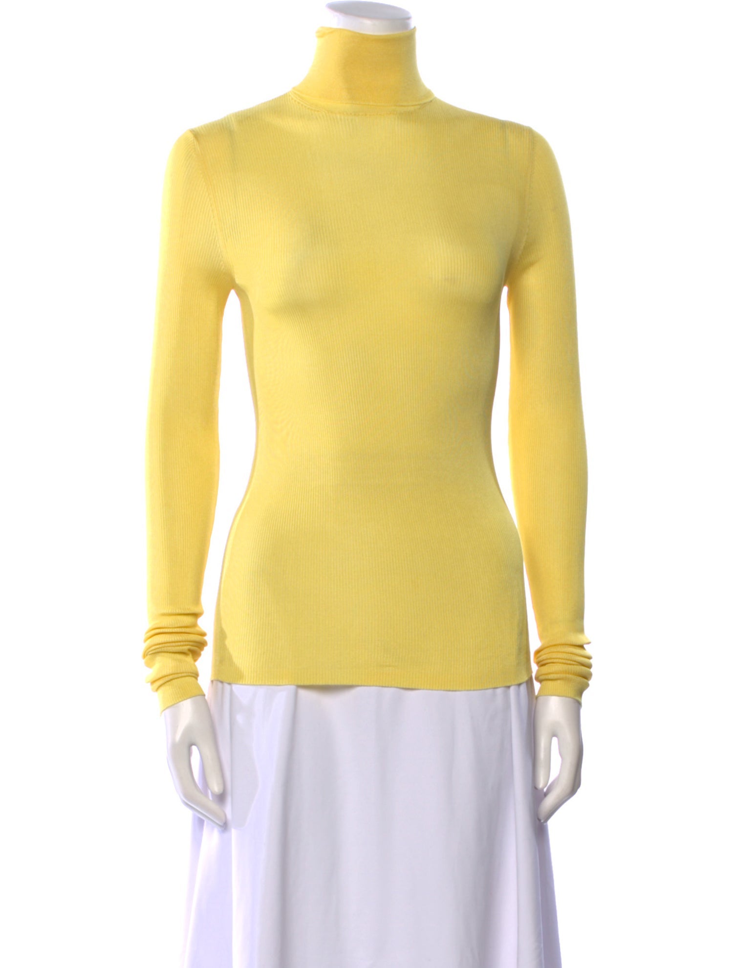 Calvin Klein 205W39NYC Silk Turtleneck Top