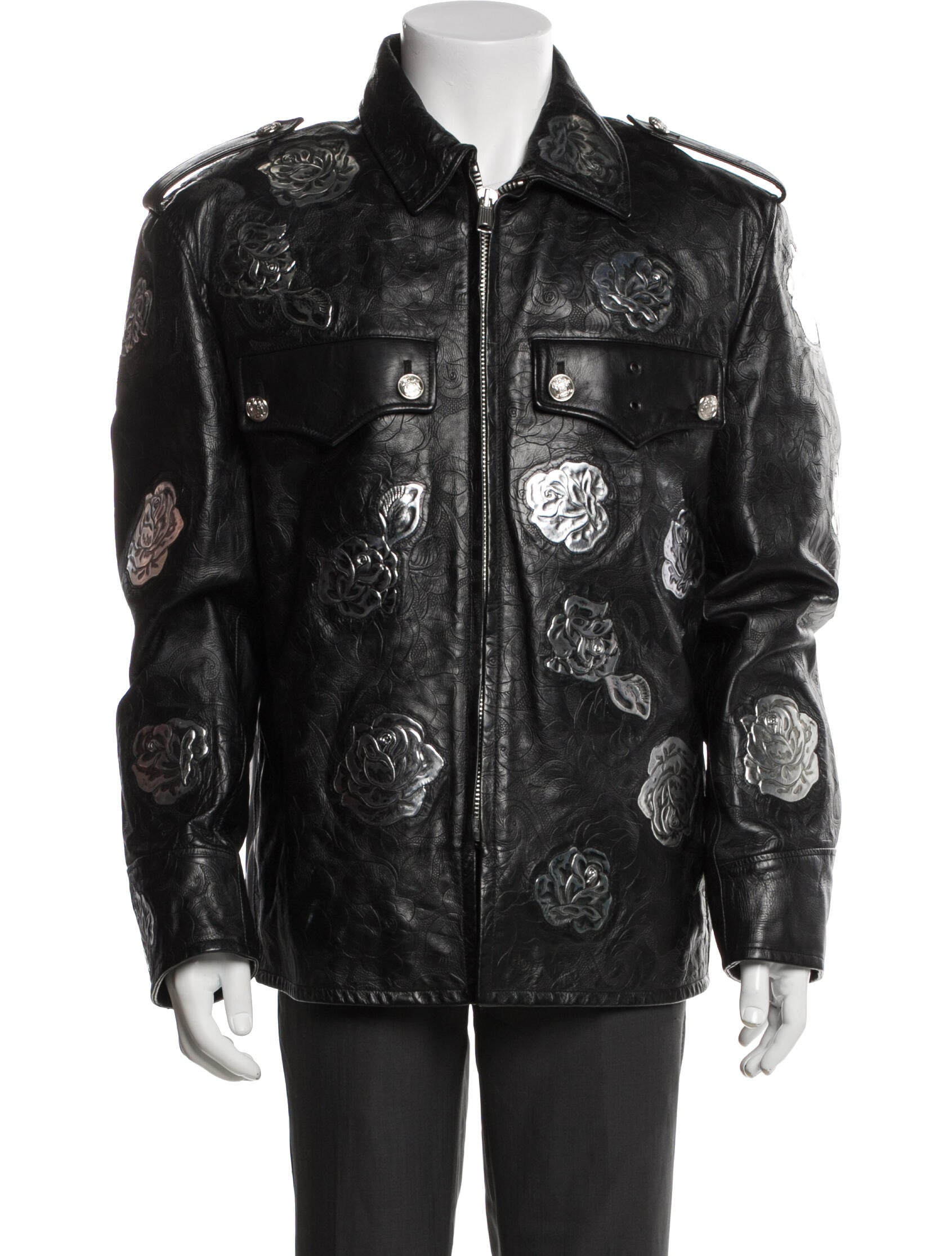 Calvin Klein 205W39NYC 2017 Calf Leather Moto Jacket