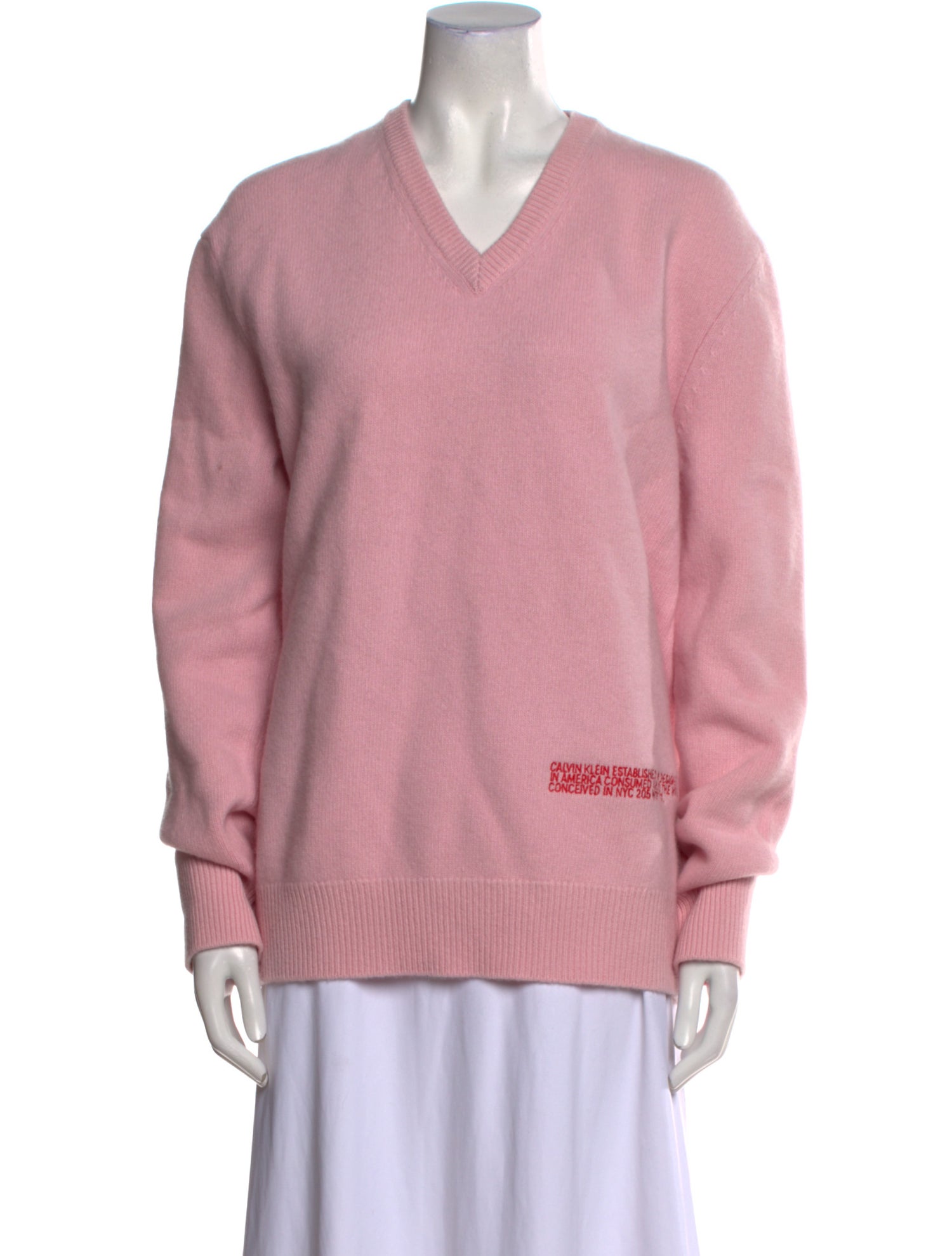 Calvin Klein 205W39NYC Wool V-Neck Sweater