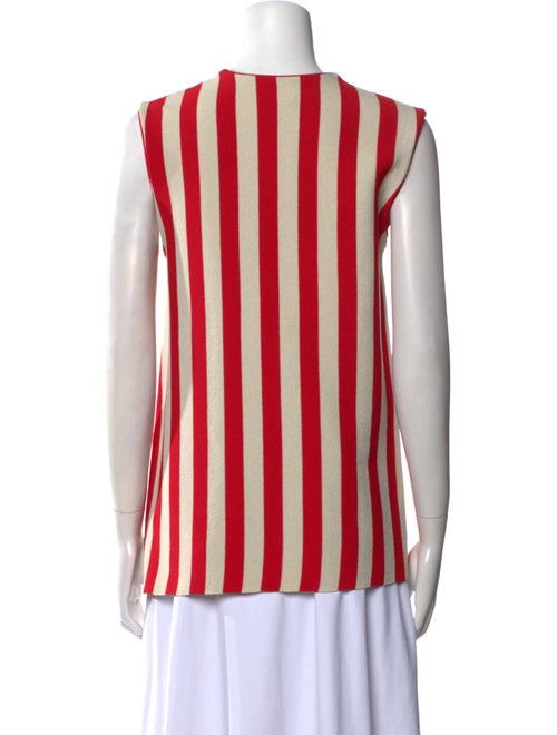 Calvin Klein 205W39NYC Striped V-Neck Top