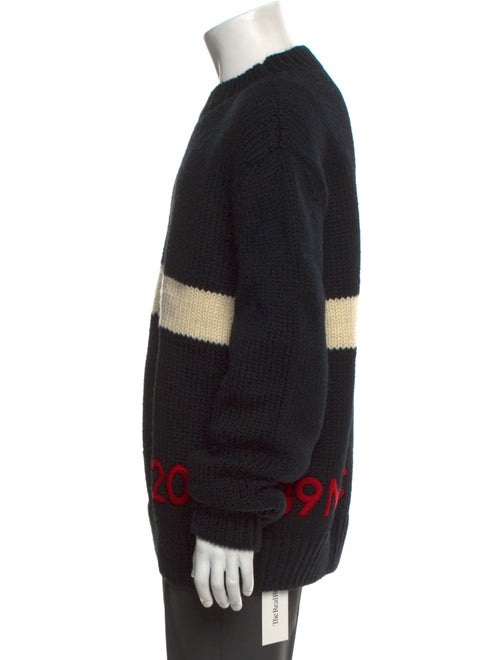 Calvin Klein 205W39NYC Wool Colorblock Pattern Pullover