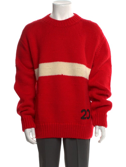 Calvin Klein 205W39NYC Wool Colorblock Pattern Pullover