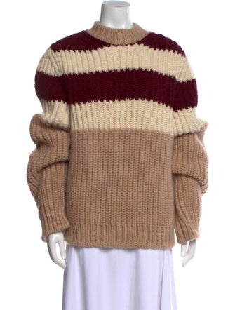 Calvin Klein 205W39NYC Wool Striped Sweater Knitwear, Clothing