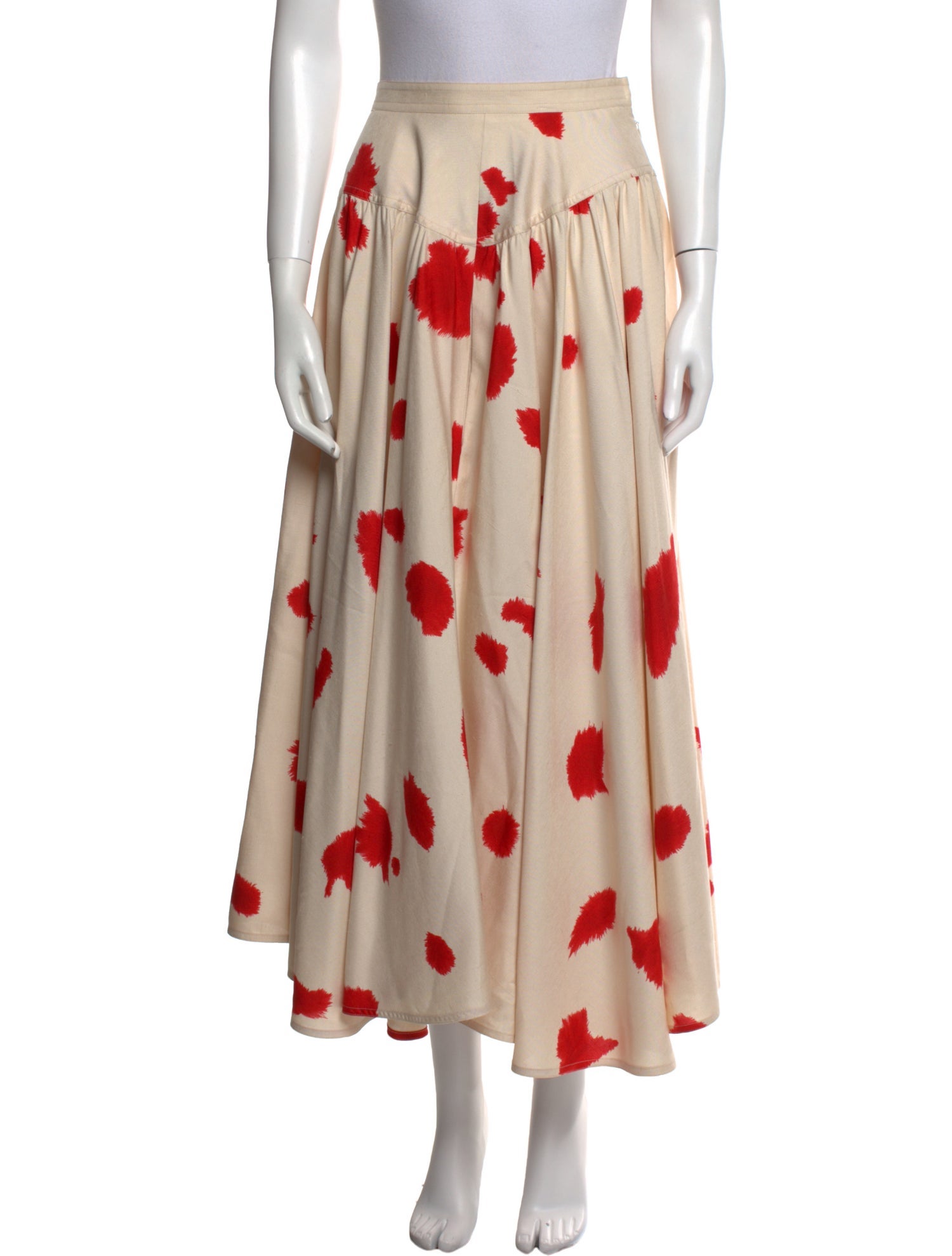 Calvin Klein 205W39NYC Silk Midi Length Skirt