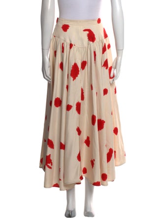 Calvin Klein 205W39NYC Silk Midi Length Skirt