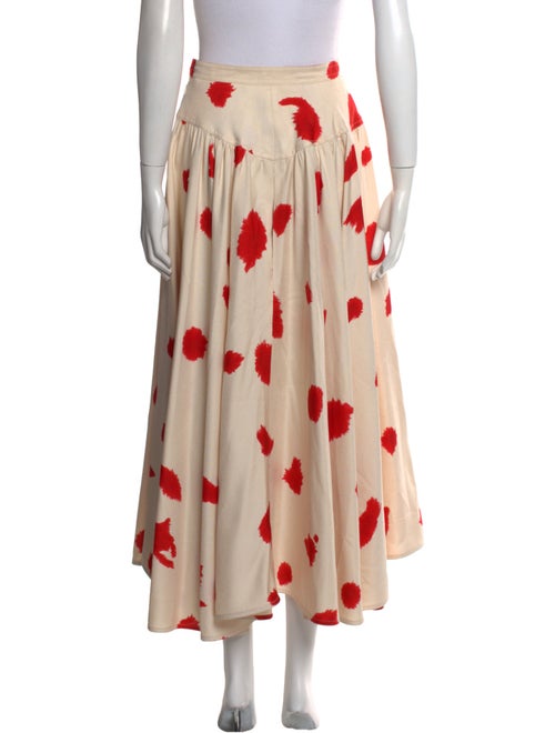 Calvin Klein 205W39NYC Silk Midi Length Skirt