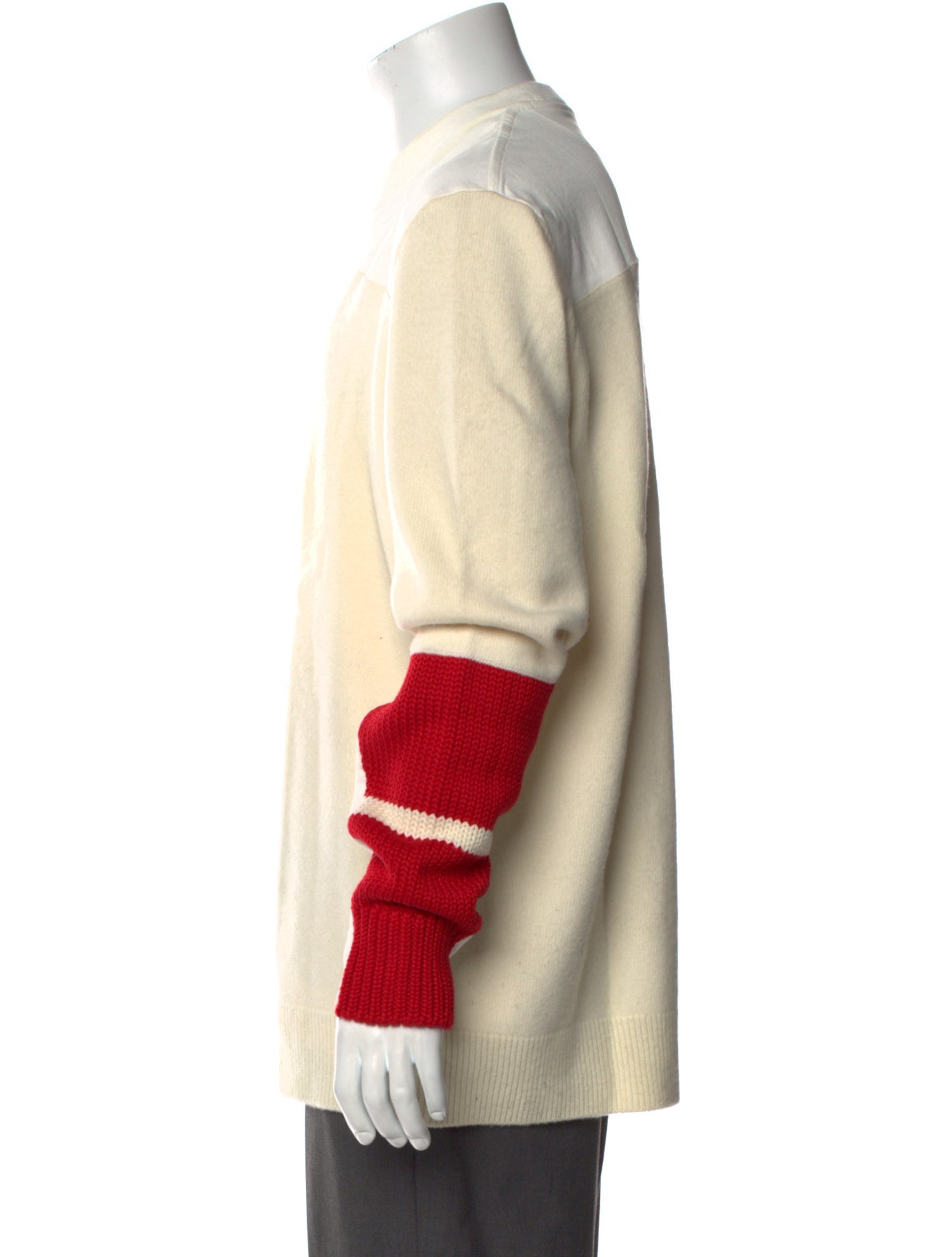 Calvin Klein 205W39NYC Colorblock Pattern Crew Neck Pullover