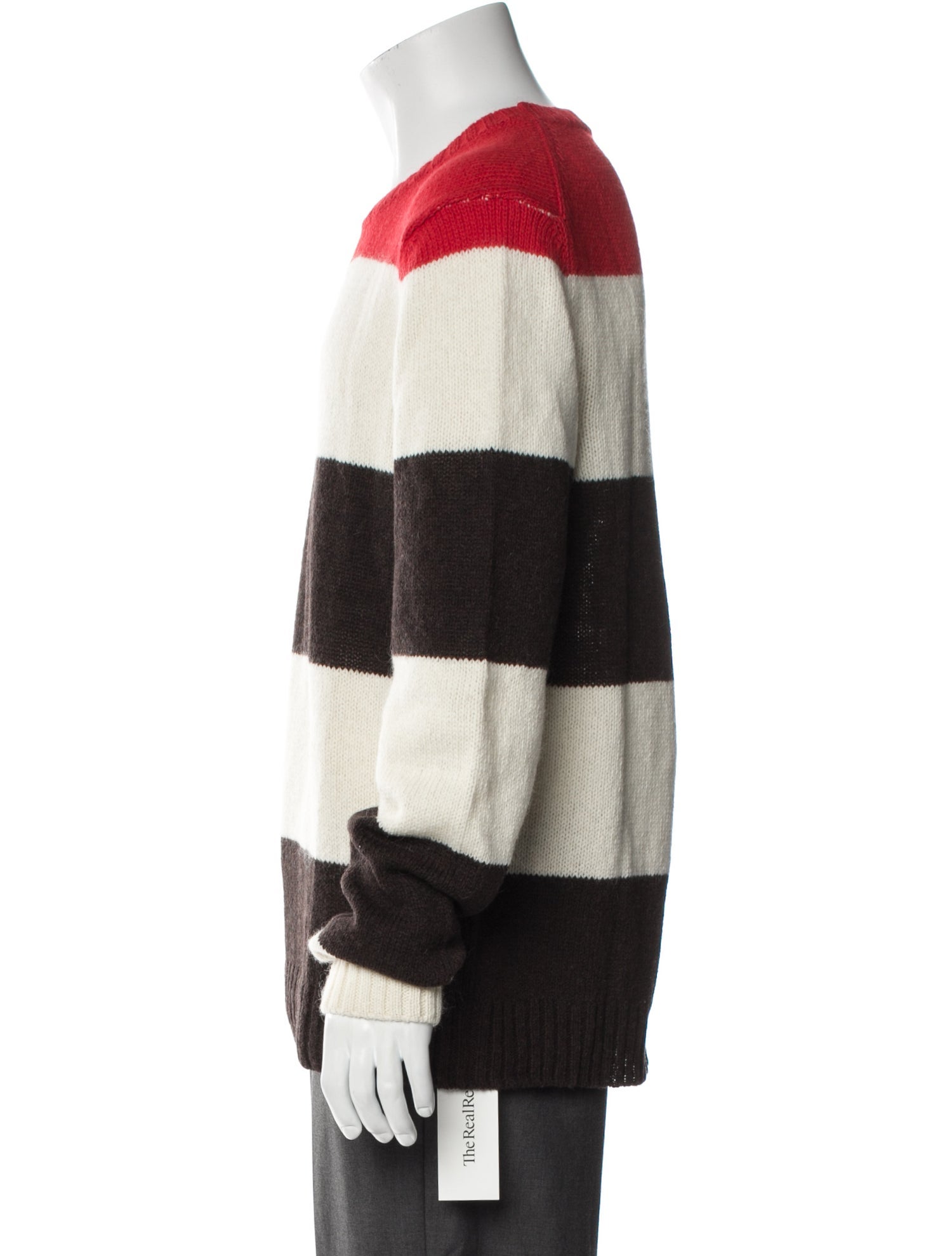 Calvin Klein 205W39NYC Wool Colorblock Pattern Pullover