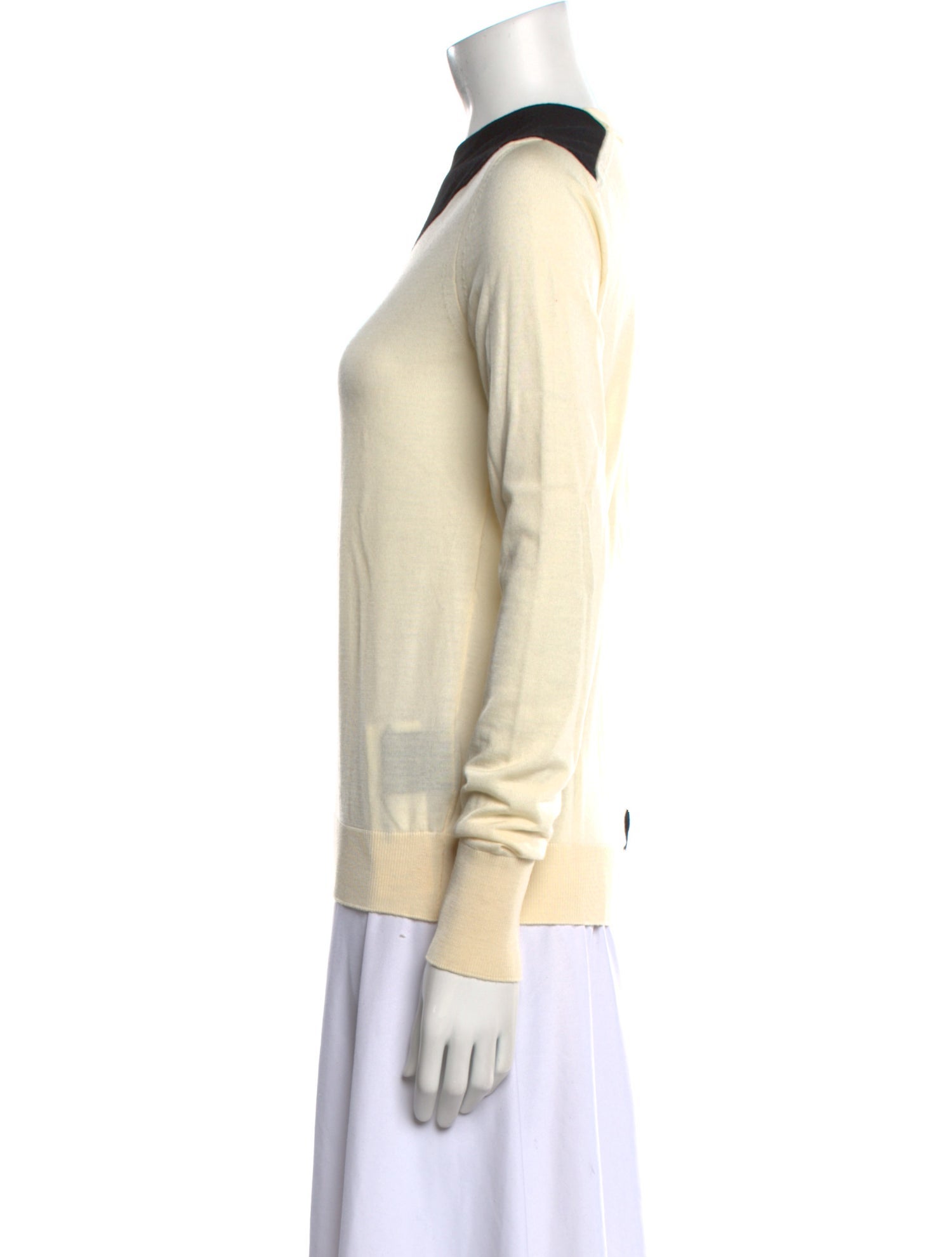 Calvin Klein 205W39NYC Wool Colorblock Pattern Sweater