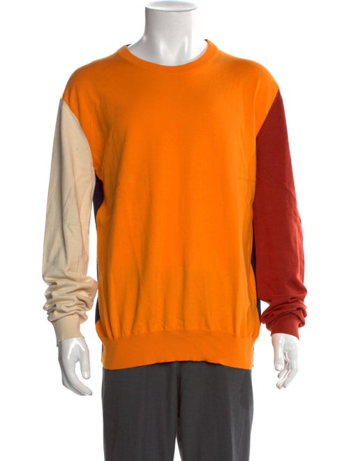 Calvin Klein 205W39NYC Colorblock Pattern Crew Neck Pullover
