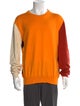 Calvin Klein 205W39NYC Colorblock Pattern Crew Neck Pullover
