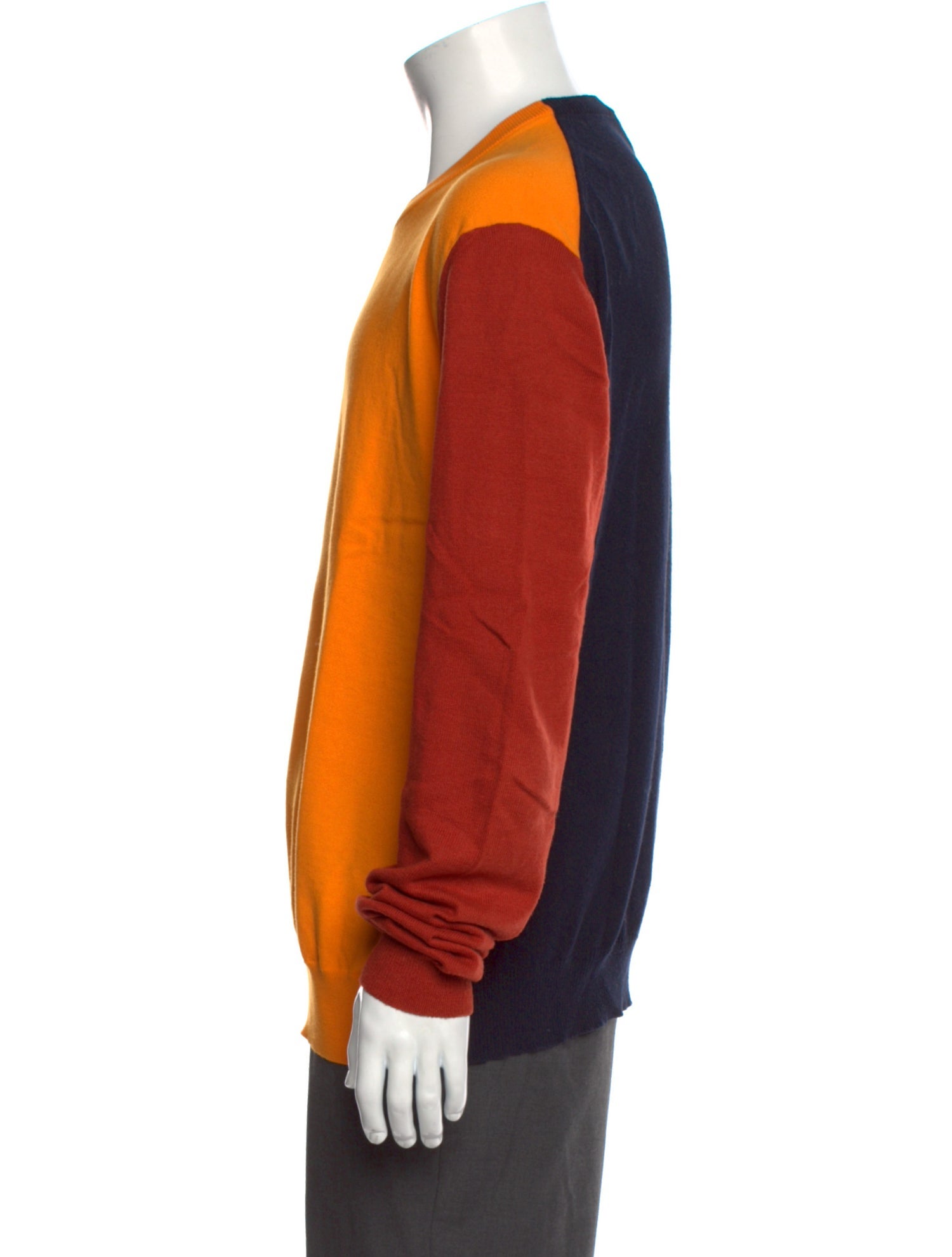 Calvin Klein 205W39NYC Colorblock Pattern Crew Neck Pullover