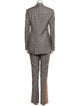 Calvin Klein 205W39NYC Wool Plaid Print Pantsuit